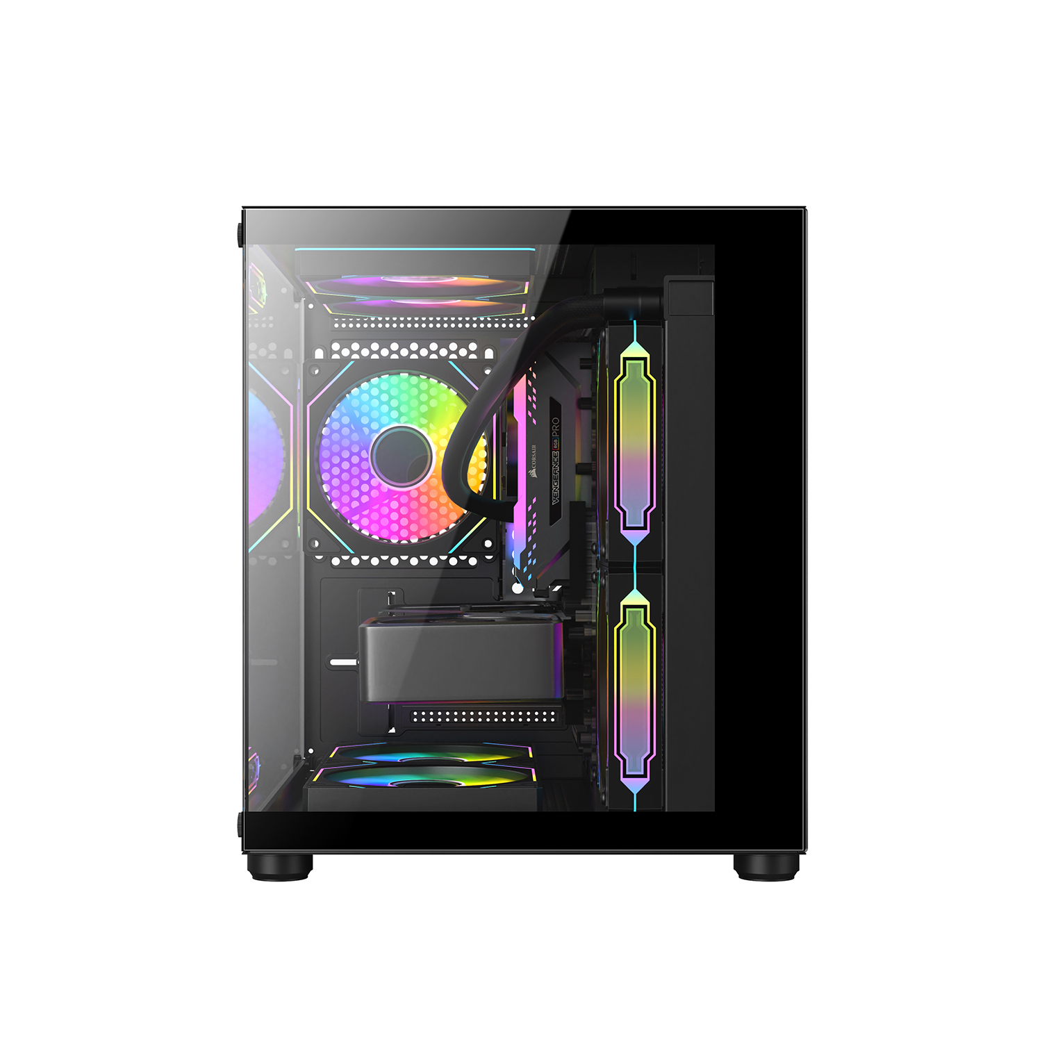 Корпус игровой EVESKY Q3 + 3 ARGB кулера